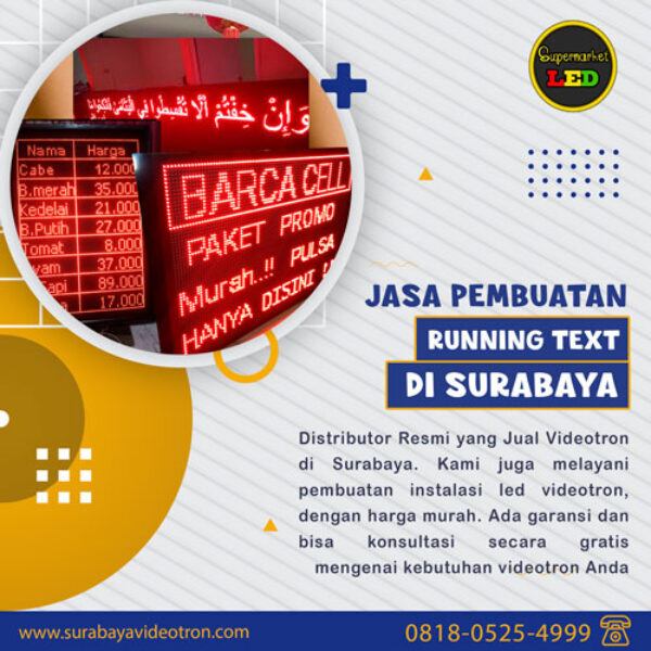 jasa pembuatan led running text surabaya