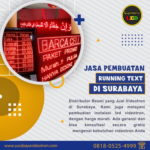 jasa pembuatan led running text surabaya