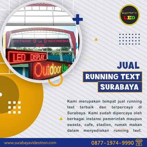 jual running text surabaya