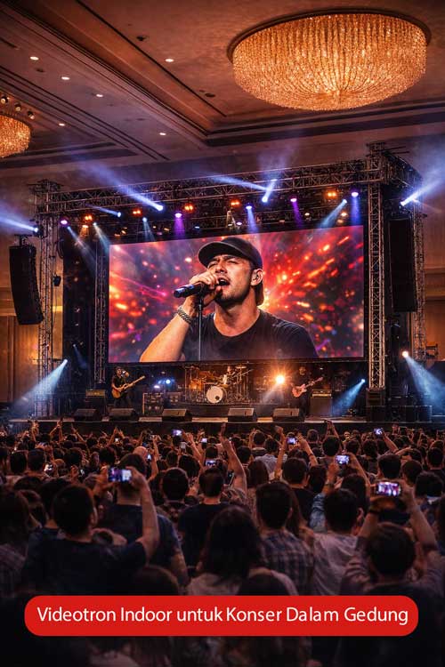 Videotron Indoor untuk Konser Dalam Gedung