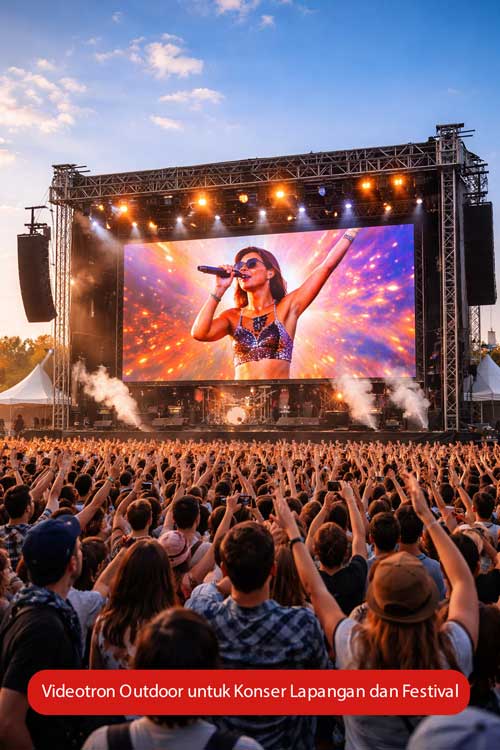 Videotron Outdoor untuk Konser Lapangan dan Festival