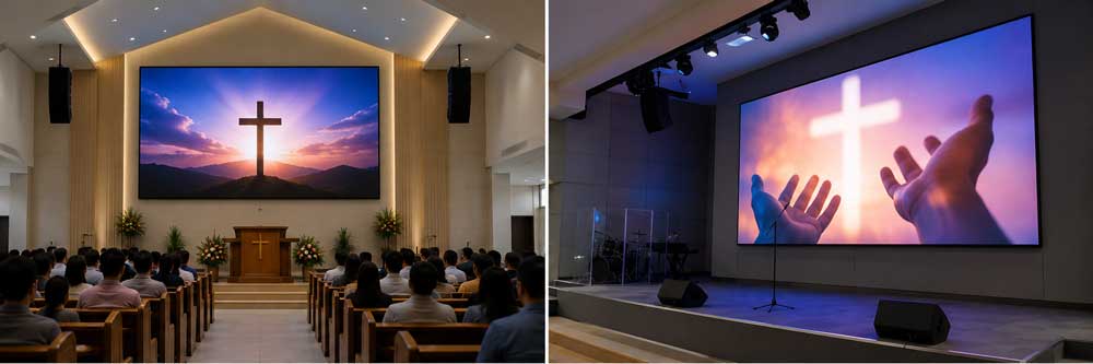 Jasa Videotron Gereja Surabaya Indoor